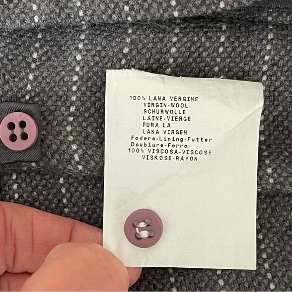 Armani Collezioni Gray Wool Pinstripe Pencil Skirt Lined - Picture 9 of 12